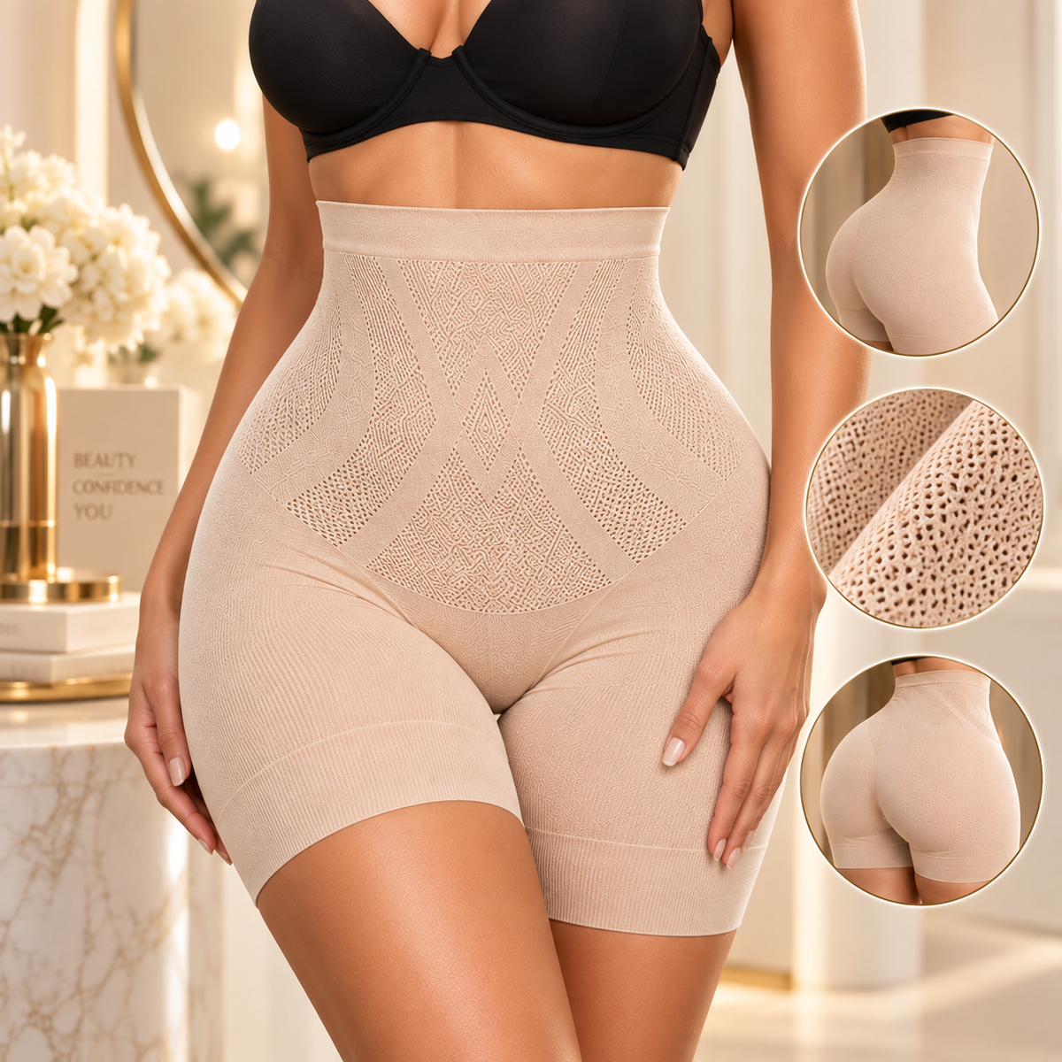 Culotte Gainante Taille Haute – Silhouette Sculptée & Confort Absolu