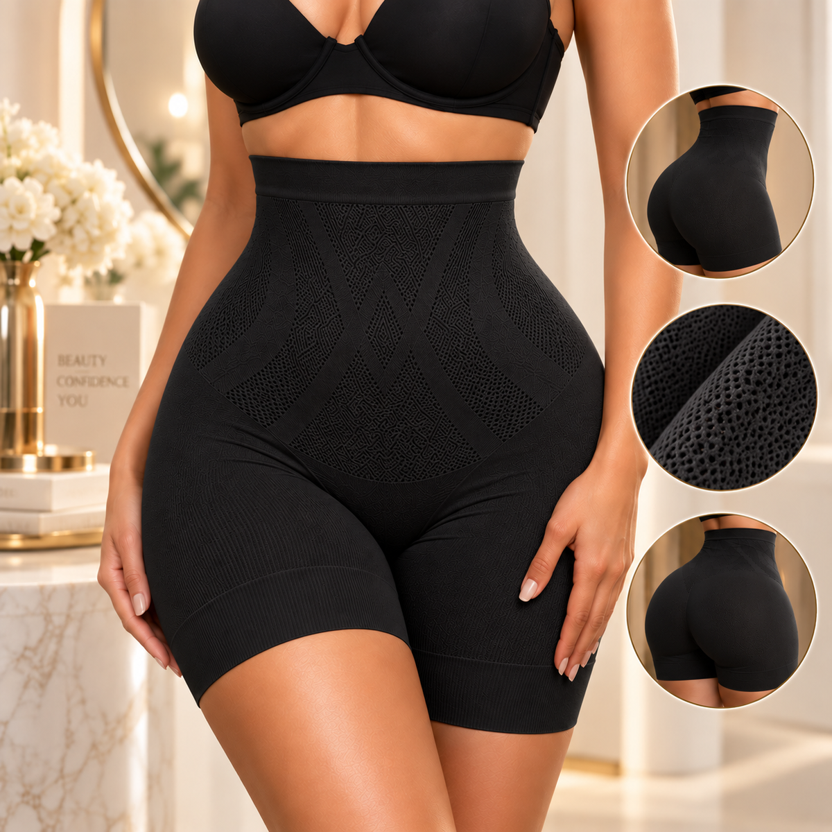 Culotte Gainante Taille Haute – Silhouette Sculptée & Confort Absolu